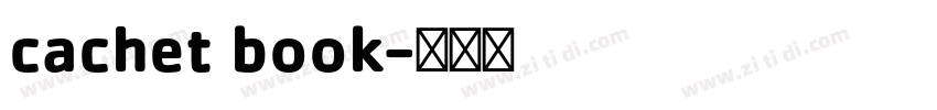cachet book字体转换